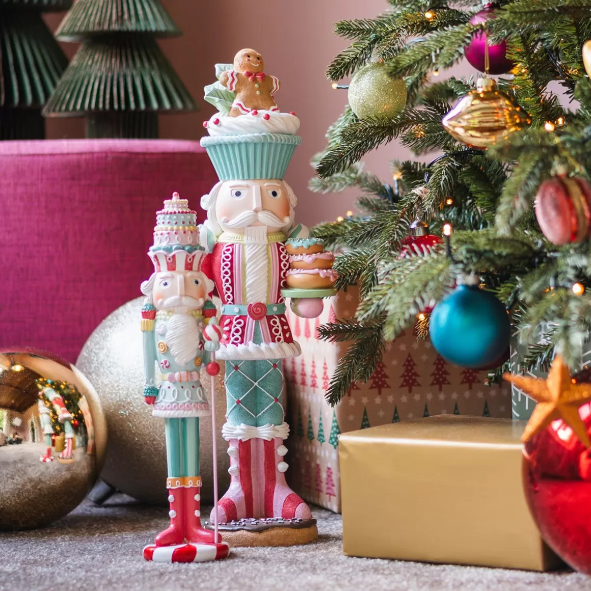 It's all about Christmas Home Accessories For Christmas | Christmas Figurines-Nutcracker For Christmas In A Candy Theme