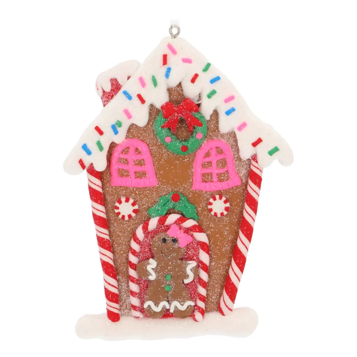 It's all about Christmas Christmas Ornaments-Pastel Gingerbread House Ornament