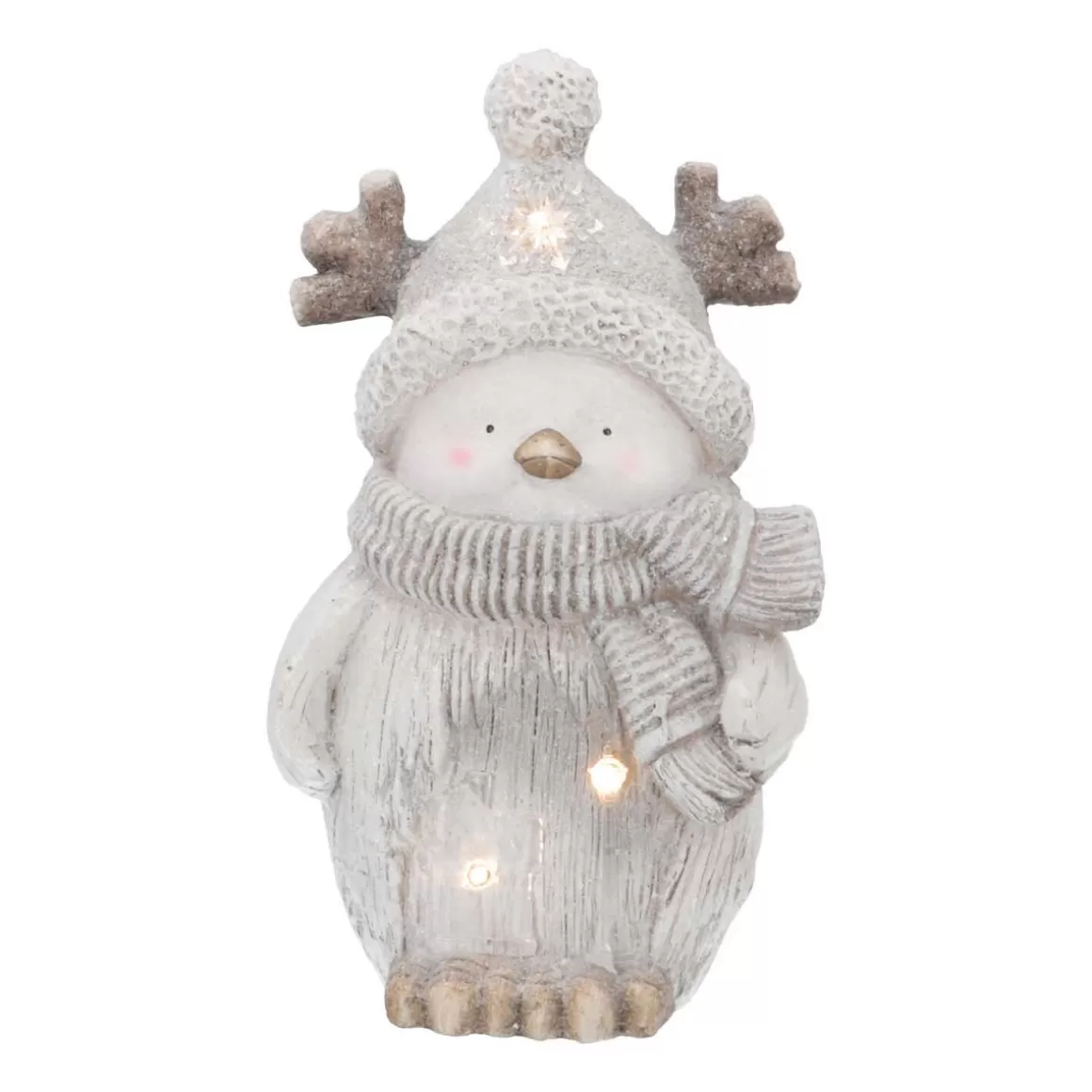 It's all about Christmas Christmas Figurines-Penguin Figure | LED Lighting | Grey | 44cm