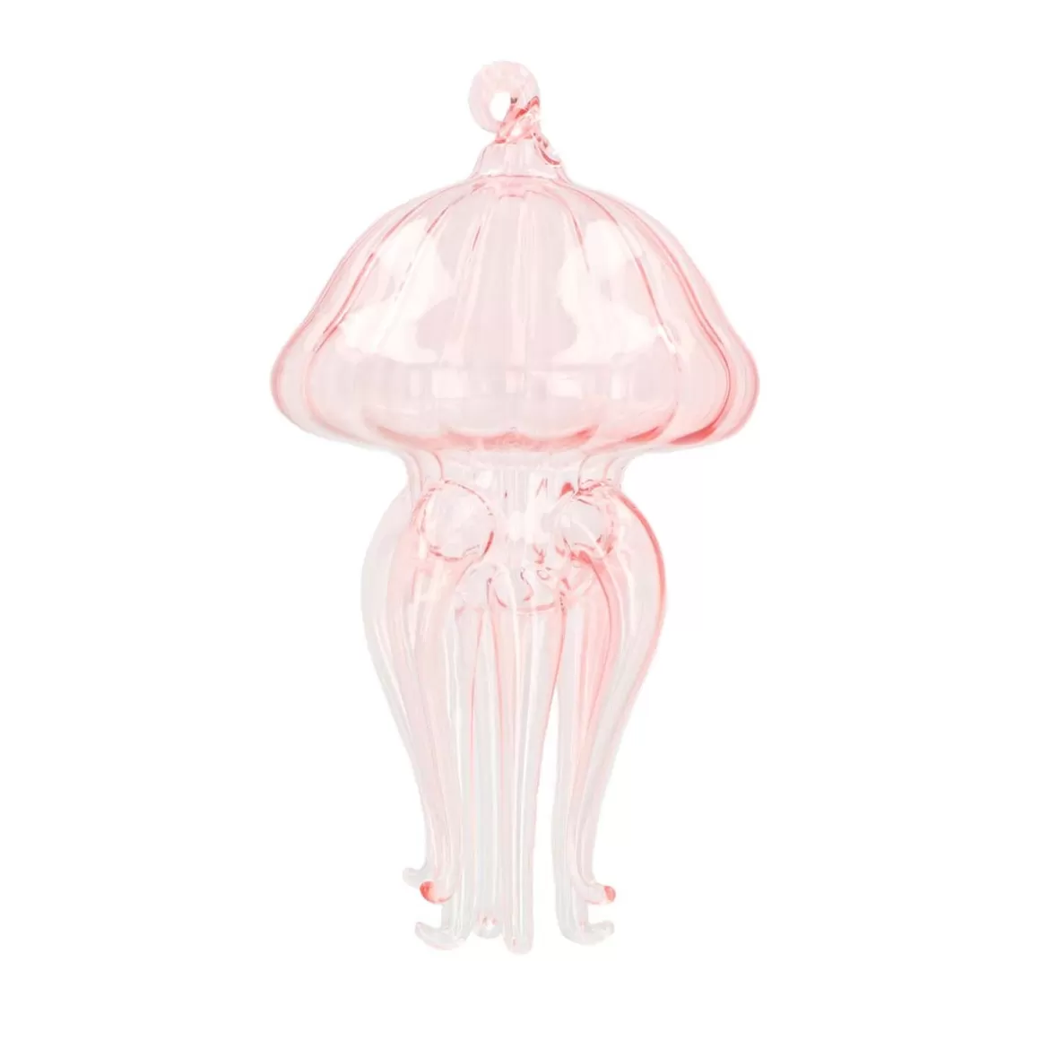 It's all about Christmas Christmas Ornaments-Pink Jellyfish Christmas Ornament | Glass | 12 Cm