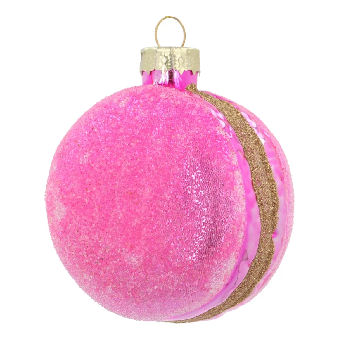 It's all about Christmas Christmastree Decorations Glass | Christmas Ornaments-Pink Macaron Christmas Ornament