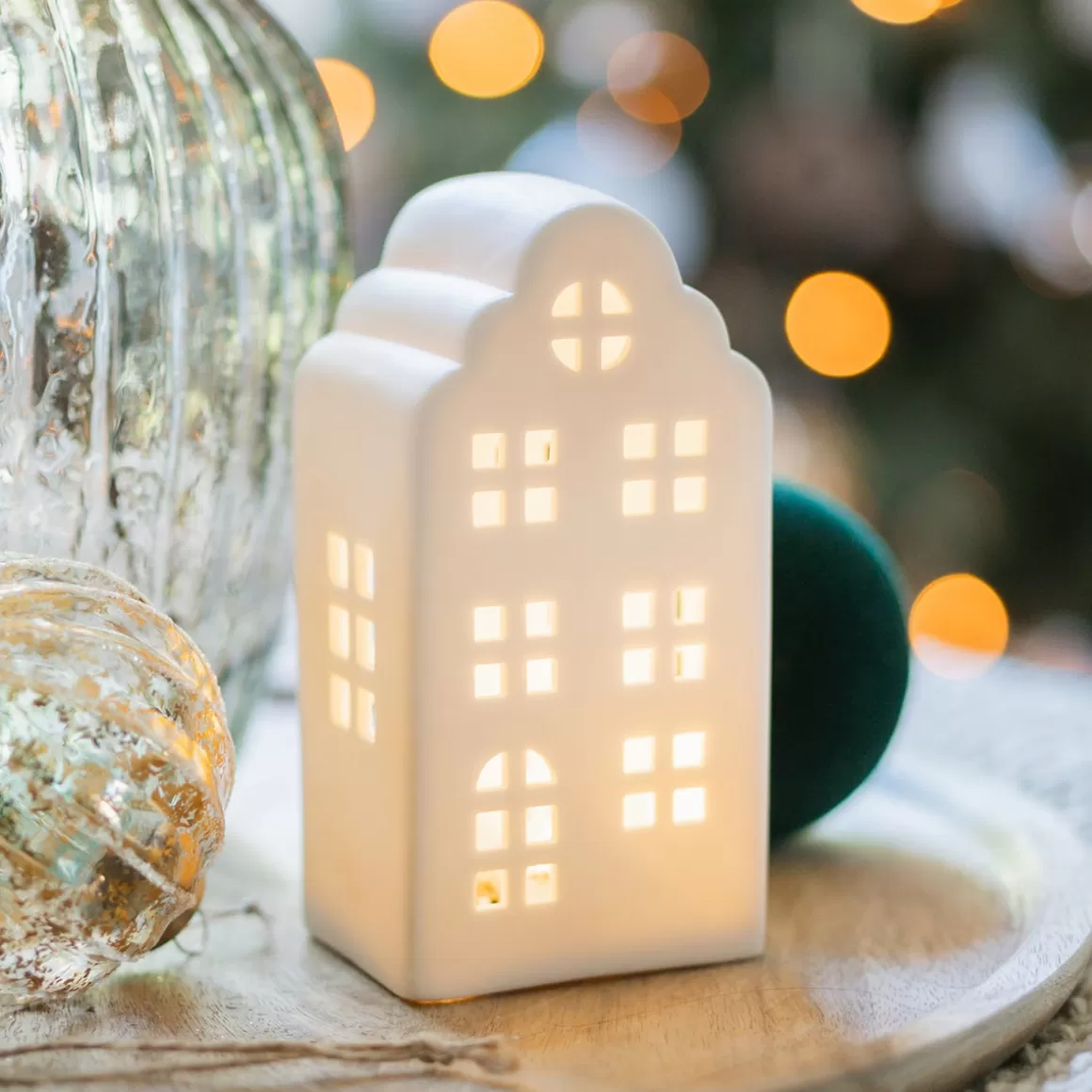 It's all about Christmas Home Accessories For Christmas | Christmas Houses In All Shapes And Sizes-Porcelain Canal House As A Christmas Decoration
