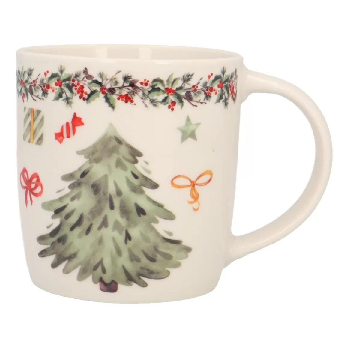 It's all about Christmas Home Accessories For Christmas-Porcelain Christmas Tree Mug With Handle