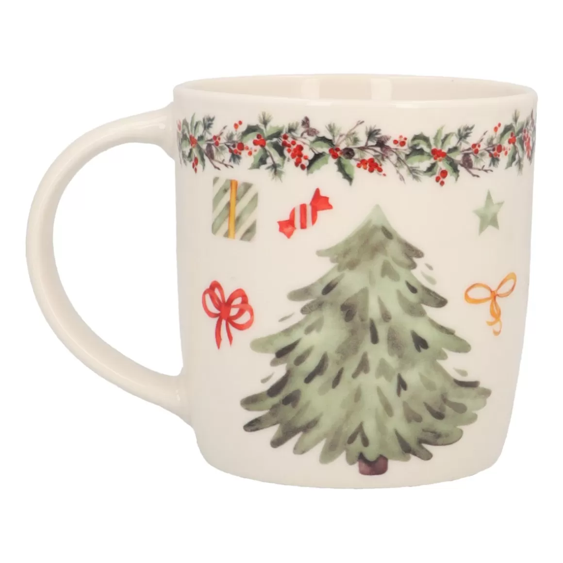 It's all about Christmas Home Accessories For Christmas-Porcelain Christmas Tree Mug With Handle