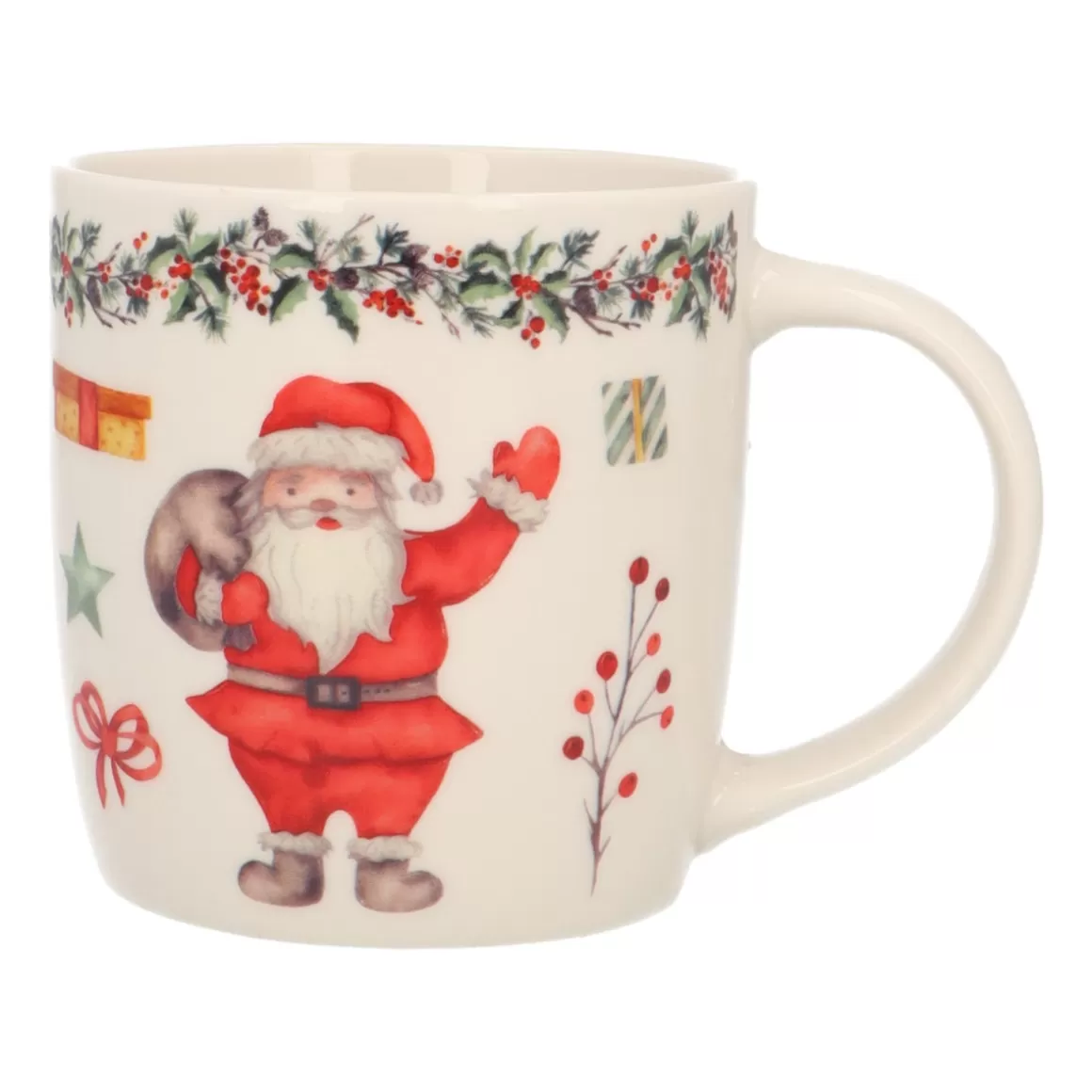 It's all about Christmas Home Accessories For Christmas-Porcelain Santa Christmas Mug With Handle