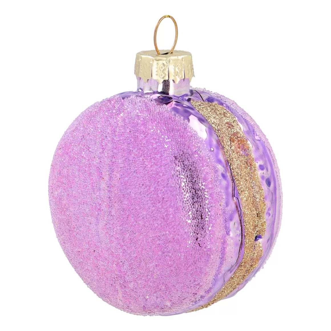 It's all about Christmas Christmas Ornaments-Purple Macaron Christmas Ornament