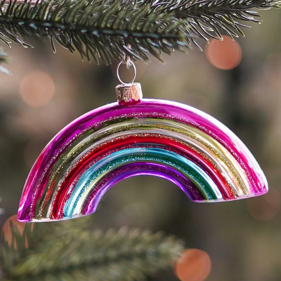 It's all about Christmas Christmas Ornaments-Rainbow Christmas Ornament | Glass | Multi | 12cm