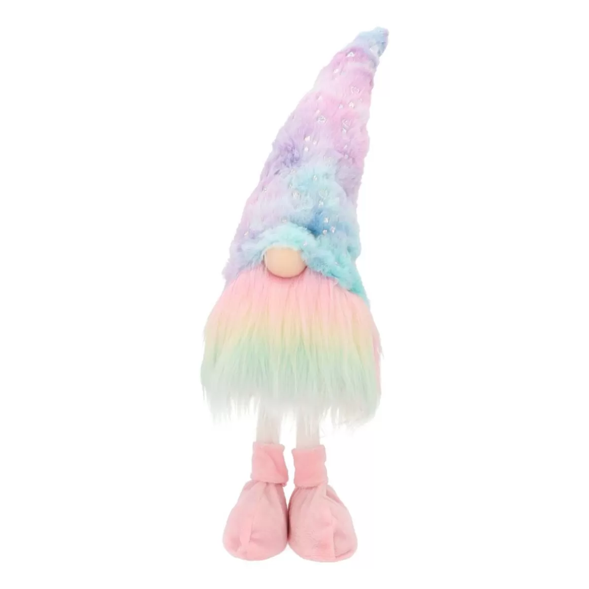 It's all about Christmas Christmas Figurines-Rainbow-coloured Standing Gnome | Fabric | 45cm