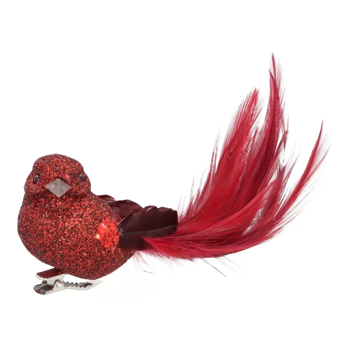 It's all about Christmas Clip On Tree Decorations-Red Bird On A Clip For The Christmas Tree