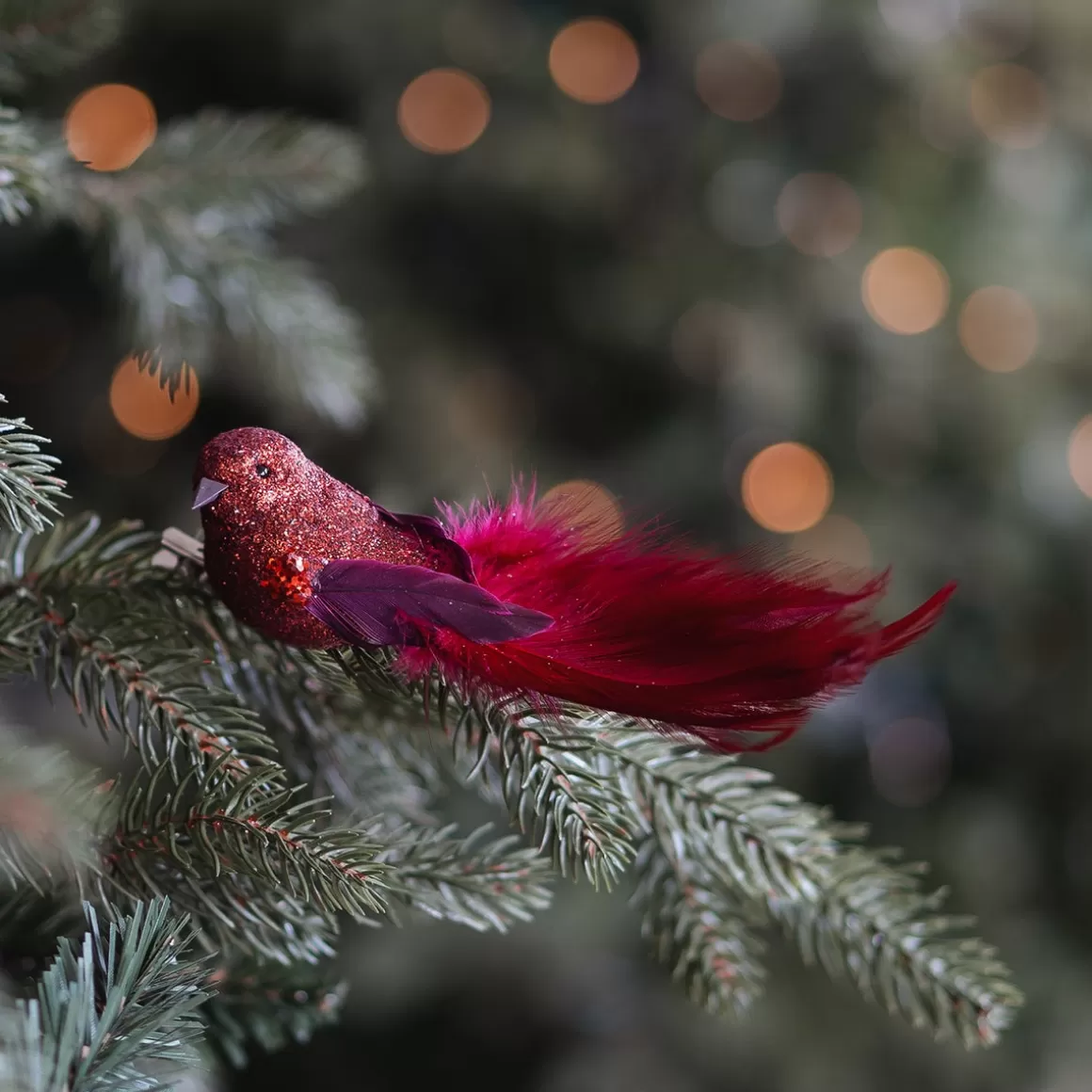 It's all about Christmas Clip On Tree Decorations-Red Bird On A Clip For The Christmas Tree