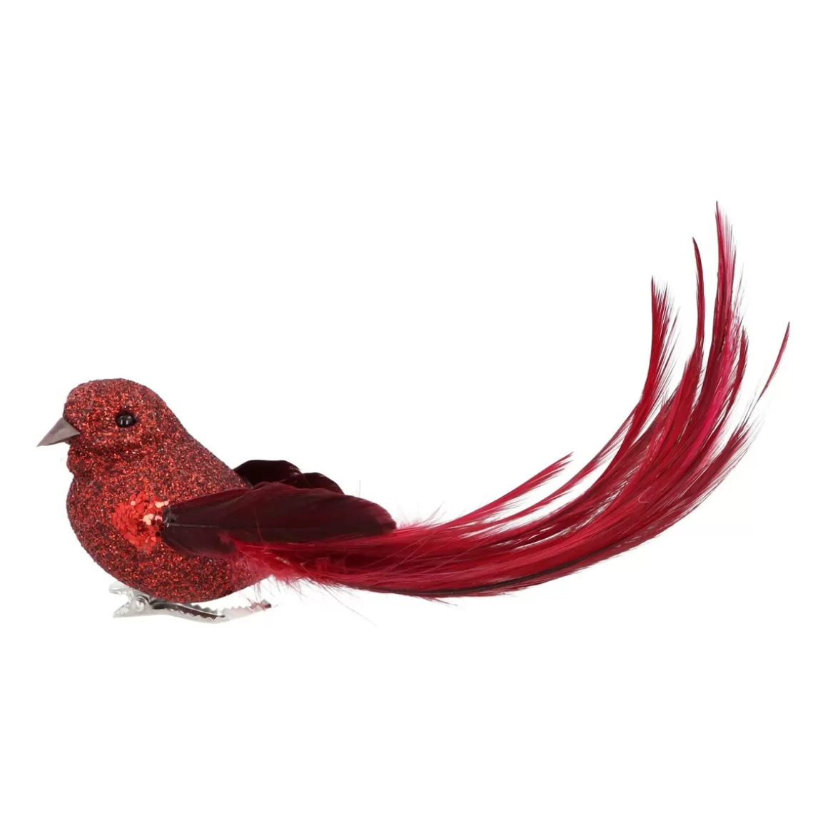 It's all about Christmas Clip On Tree Decorations-Red Bird On A Clip For The Christmas Tree