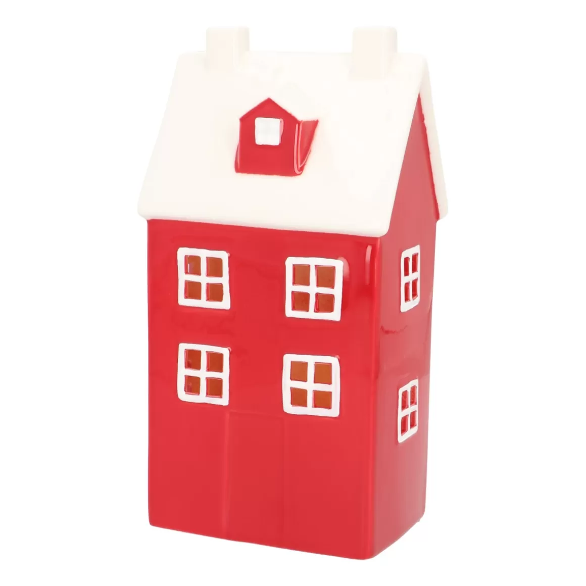 It's all about Christmas Christmas Houses In All Shapes And Sizes | Home Accessories For Christmas-Red Christmas House 'Mansion' With LED