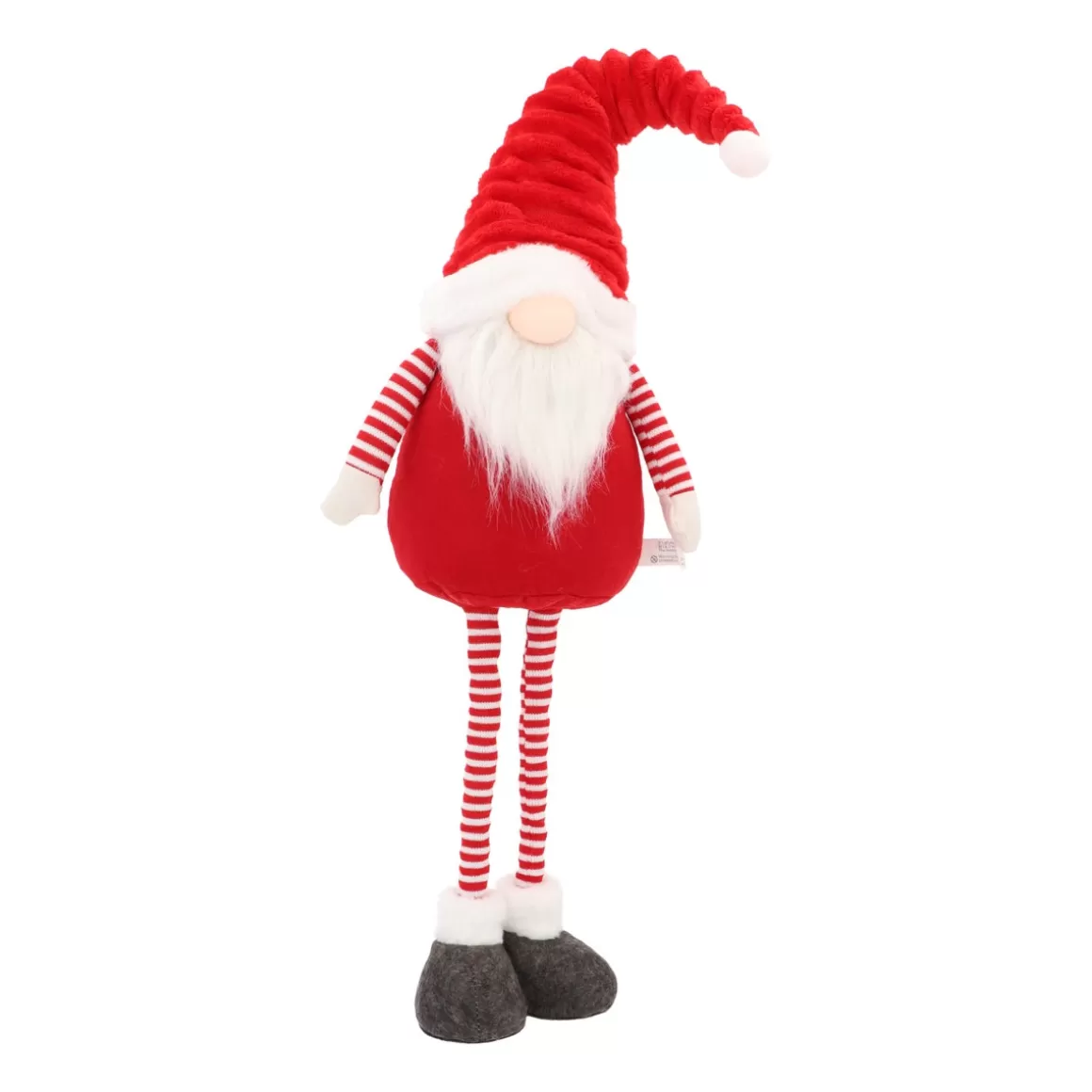 It's all about Christmas Christmas Figurines-Red Gnome With LED Hat And Extendable Legs