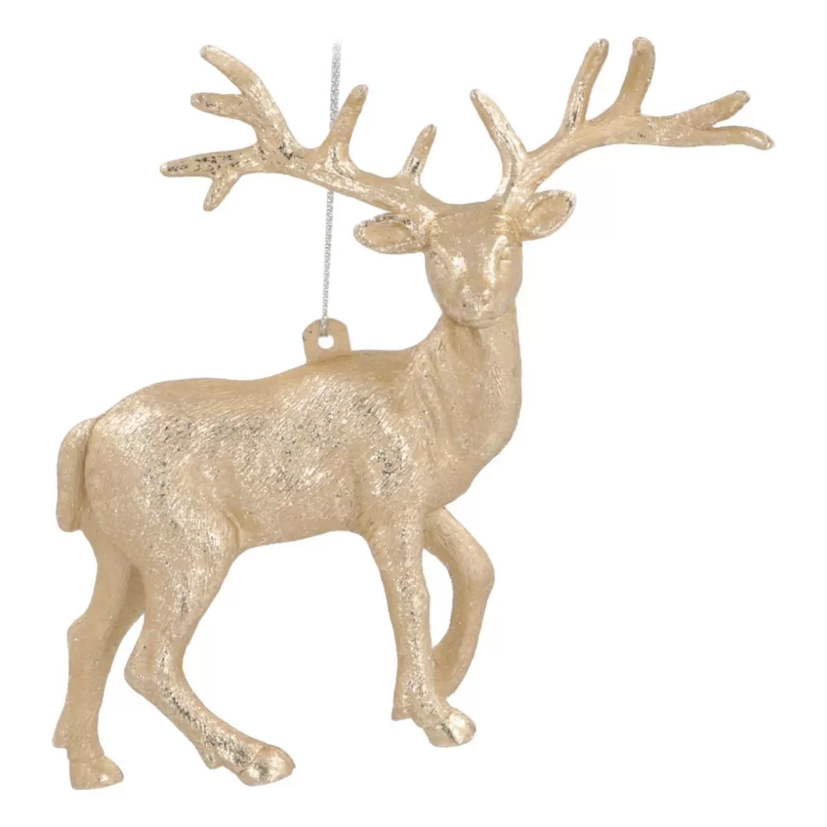 It's all about Christmas Christmas Ornaments-Reindeer Christmas Ornament | Champagne | 13 Cm