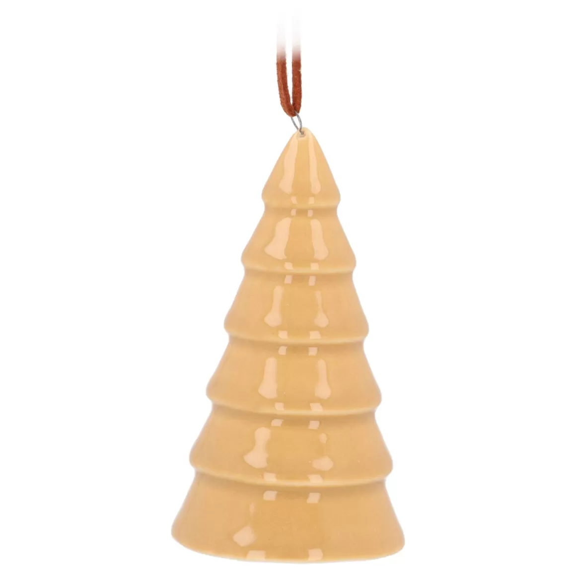 It's all about Christmas Home Accessories For Christmas | Christmas Ornaments-Sand-colored Porcelain Tree Christmas Ornament