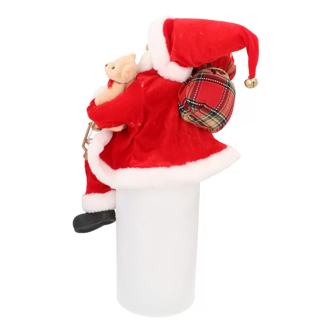 It's all about Christmas Christmas Figurines-Seated Santa Claus | Red-white | 45cm /18in | Cloth