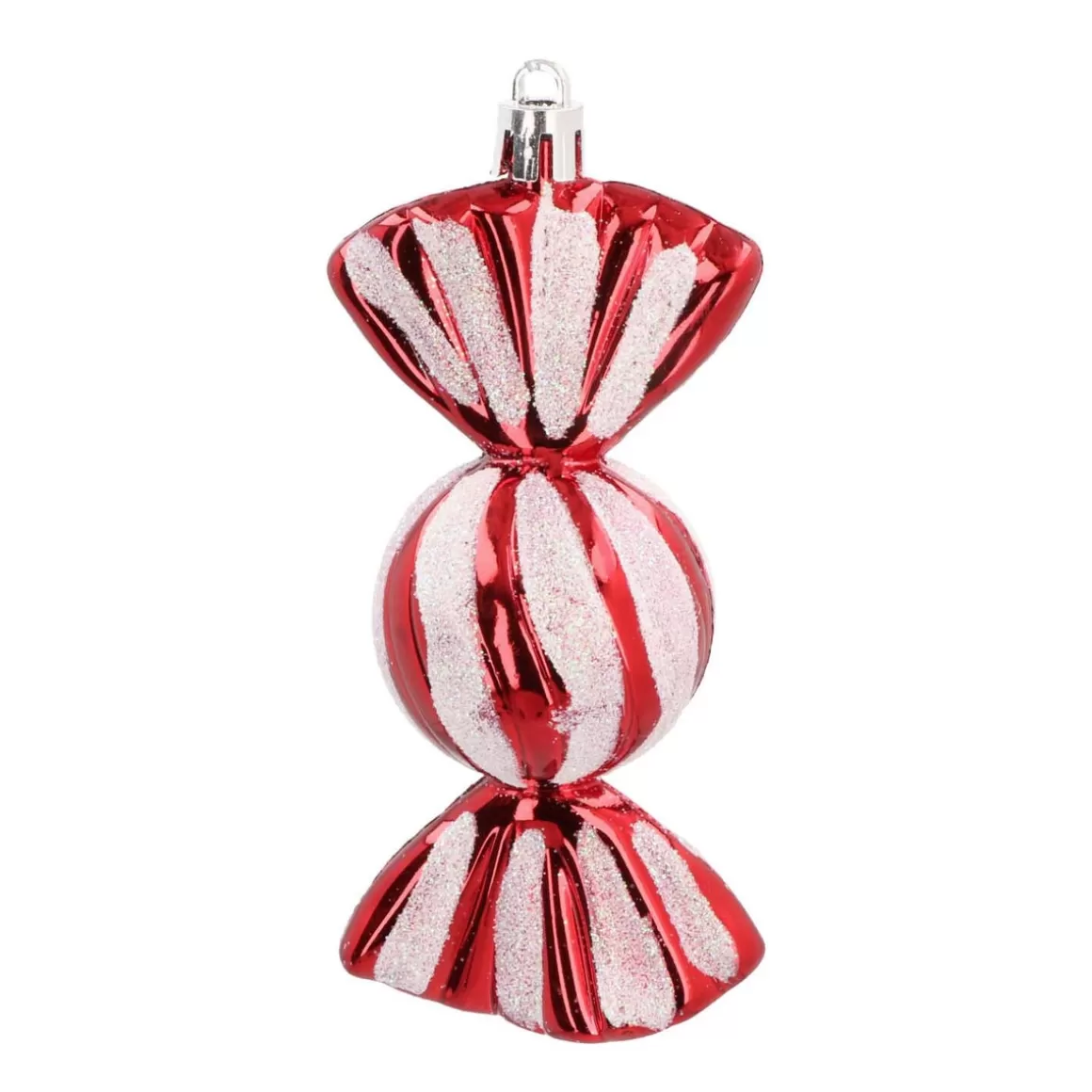 It's all about Christmas Christmas Ornaments-Set Of 4 Shatterproof Sweet Ornaments | Red White | 11 Cm