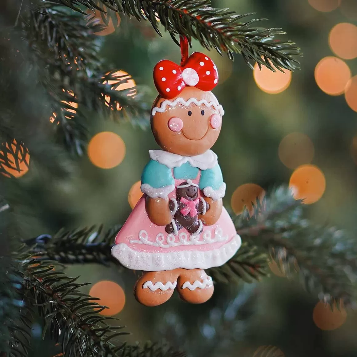 It's all about Christmas Christmas Ornaments-Shatterproof Christmas Ornament Gingerbread Woman | 12 Cm