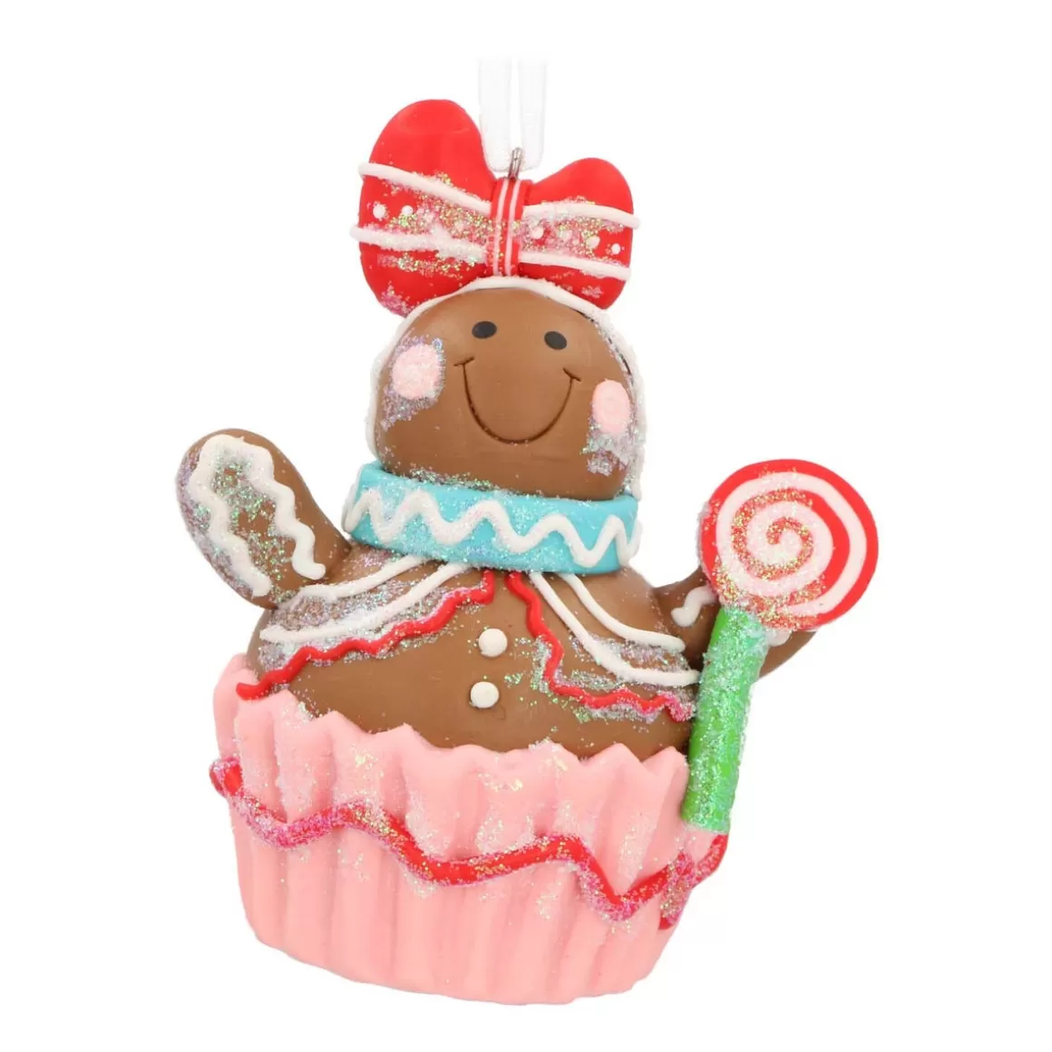 It's all about Christmas Christmas Ornaments-Shatterproof Christmas Ornament Gingerbread Woman | 9 Cm