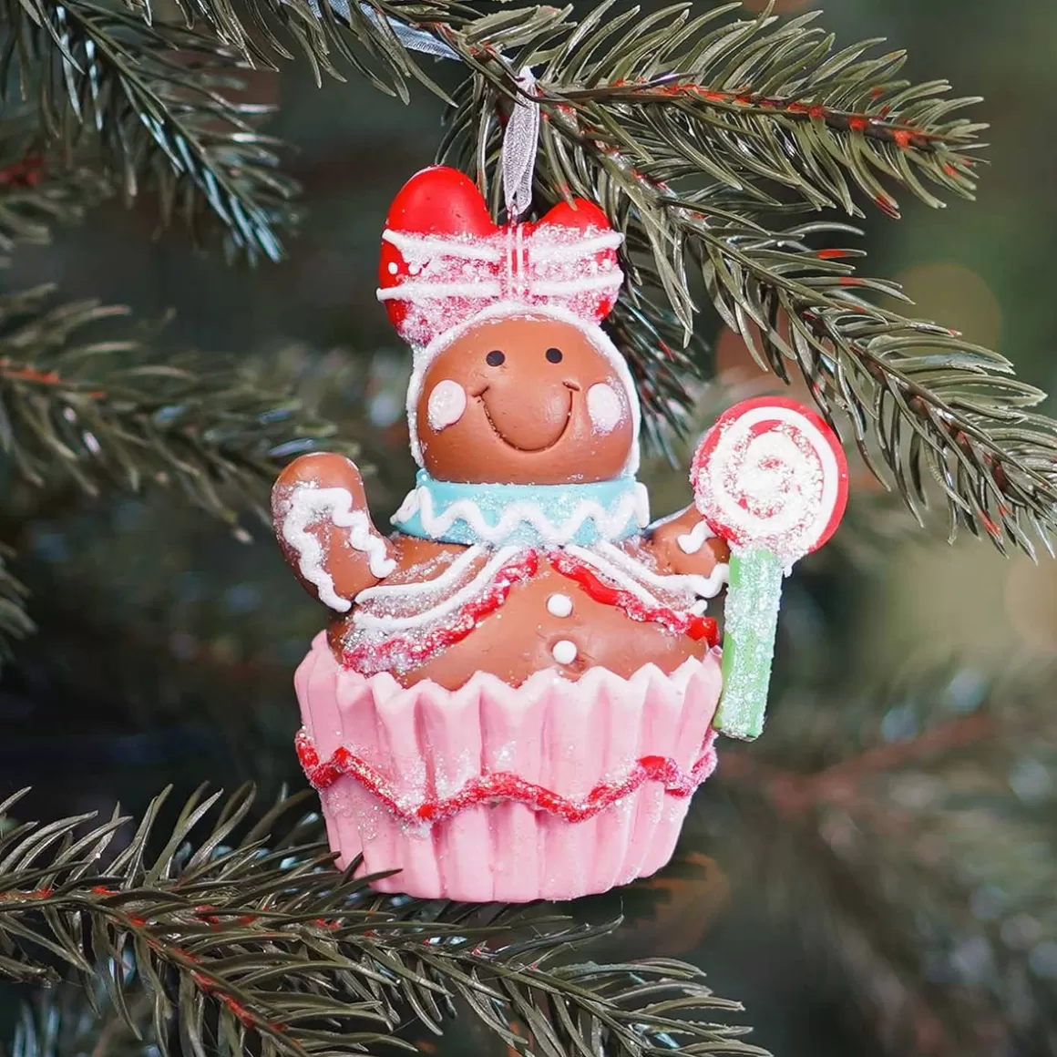 It's all about Christmas Christmas Ornaments-Shatterproof Christmas Ornament Gingerbread Woman | 9 Cm