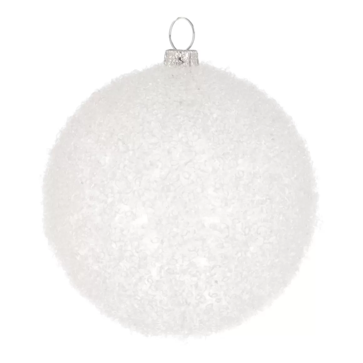 It's all about Christmas Christmas Baubles By Colour | Plastic Christmas Baubles-Shatterproof Transparent Christmas Bauble 8cm White