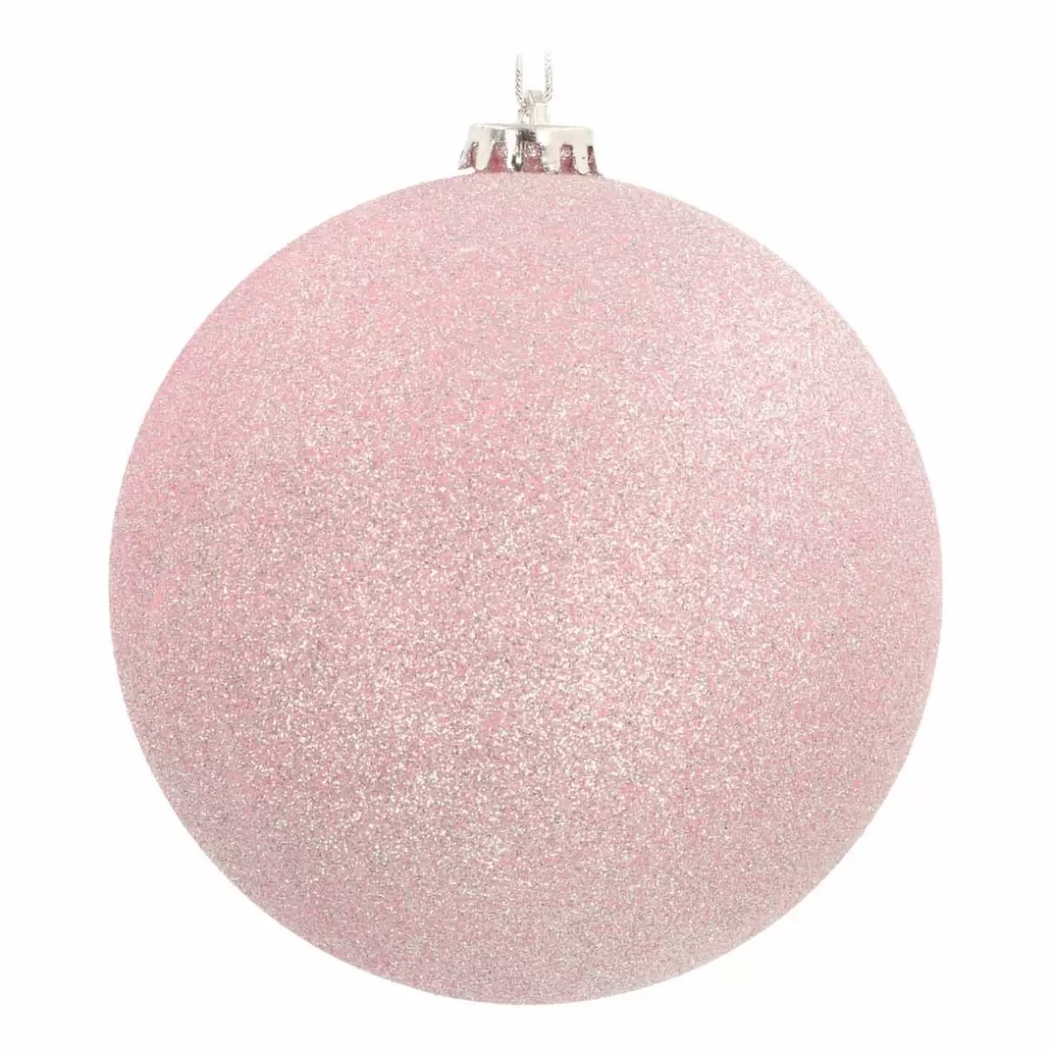 It's all about Christmas Christmas Baubles By Colour | Plastic Christmas Baubles-Shatterproof XL Bauble | Pink | Glitter | 15 Cm