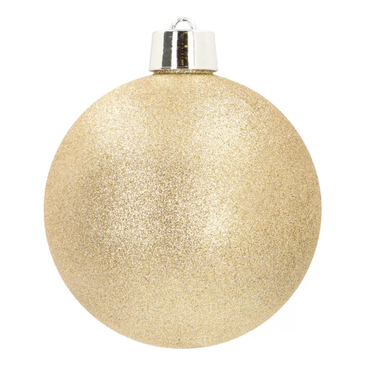 It's all about Christmas Plastic Christmas Baubles | Christmas Baubles By Colour-Shatterproof XXL Christmas Bauble Gold Glitters 20 Cm