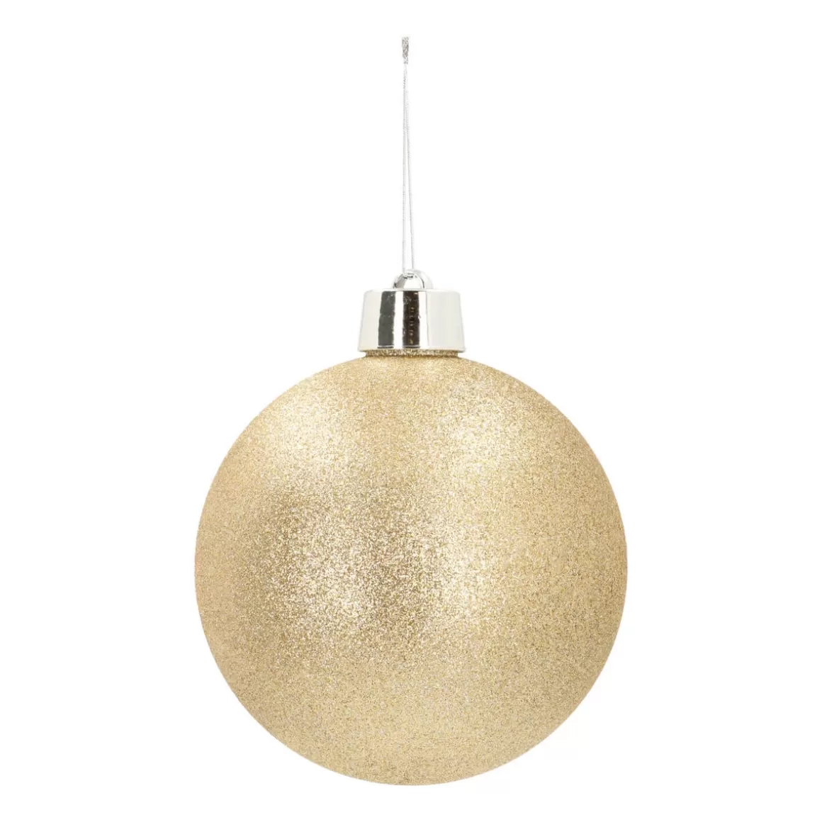 It's all about Christmas Plastic Christmas Baubles | Christmas Baubles By Colour-Shatterproof XXL Christmas Bauble Gold Glitters 20 Cm