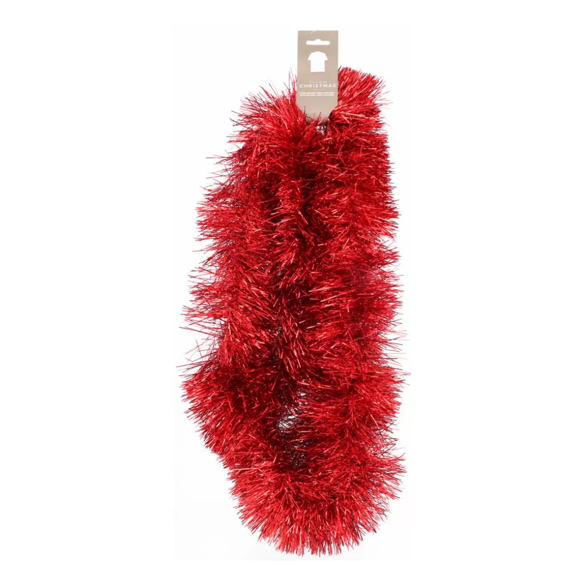 It's all about Christmas Christmas Tree Garlands-Shiny Red Christmas Garland Champagne | 270x15 Cm