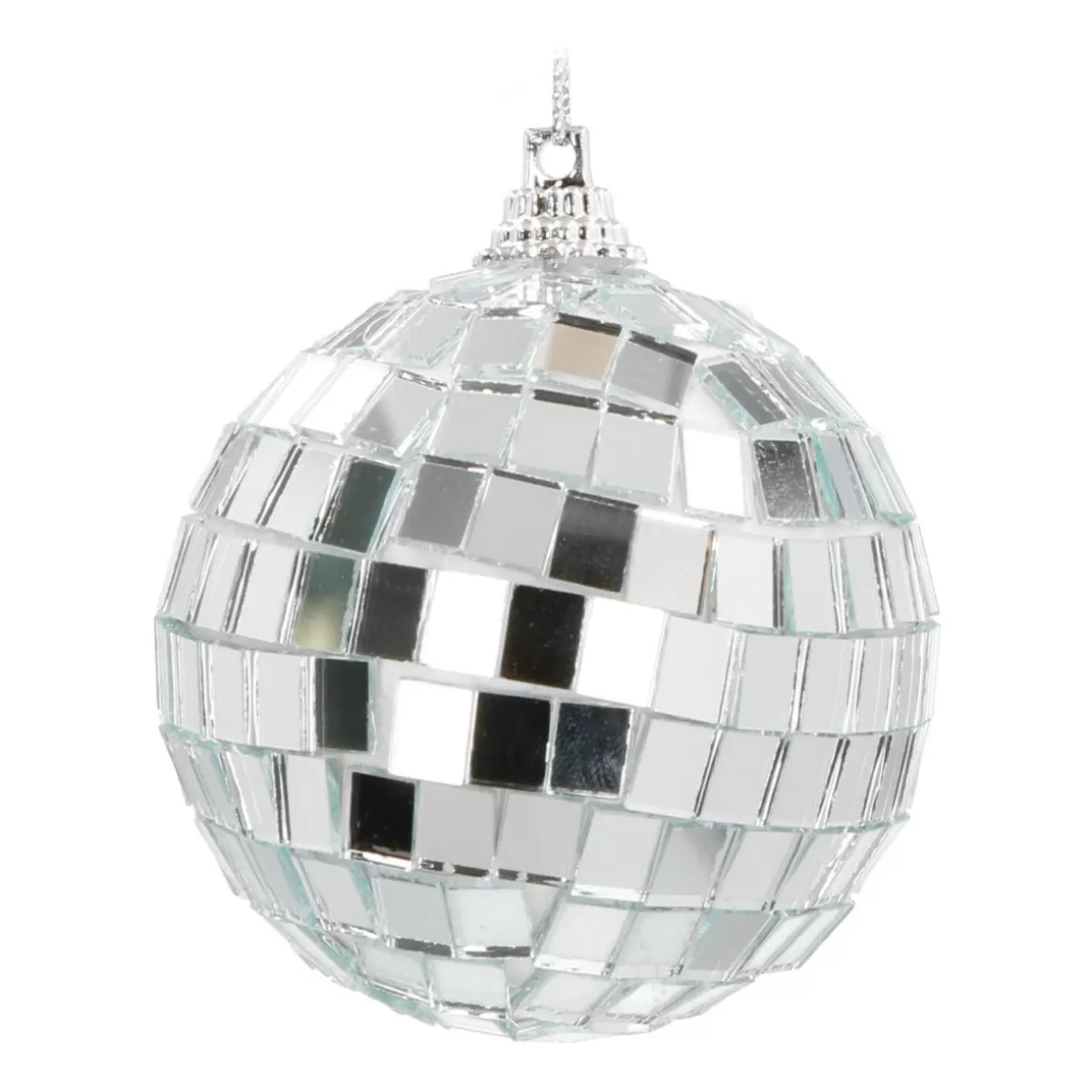 It's all about Christmas Christmas Ornaments | Christmas Baubles By Colour-Silver Disco Ball Bauble | 6 Cm