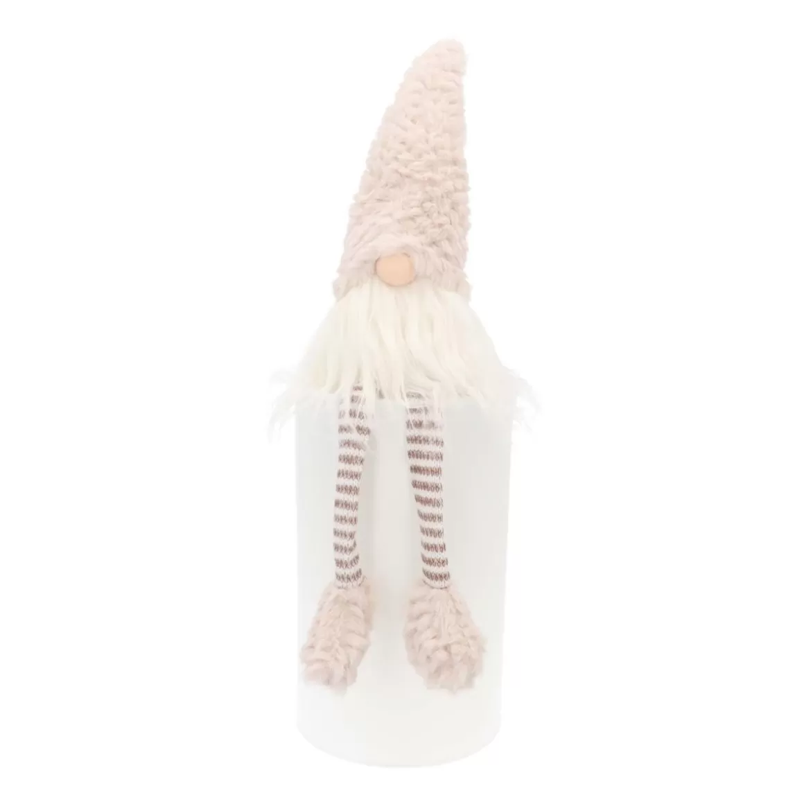 It's all about Christmas All Christmas Decorations | Christmas Figurines-Sitting Gnome | Taupe | 45cm