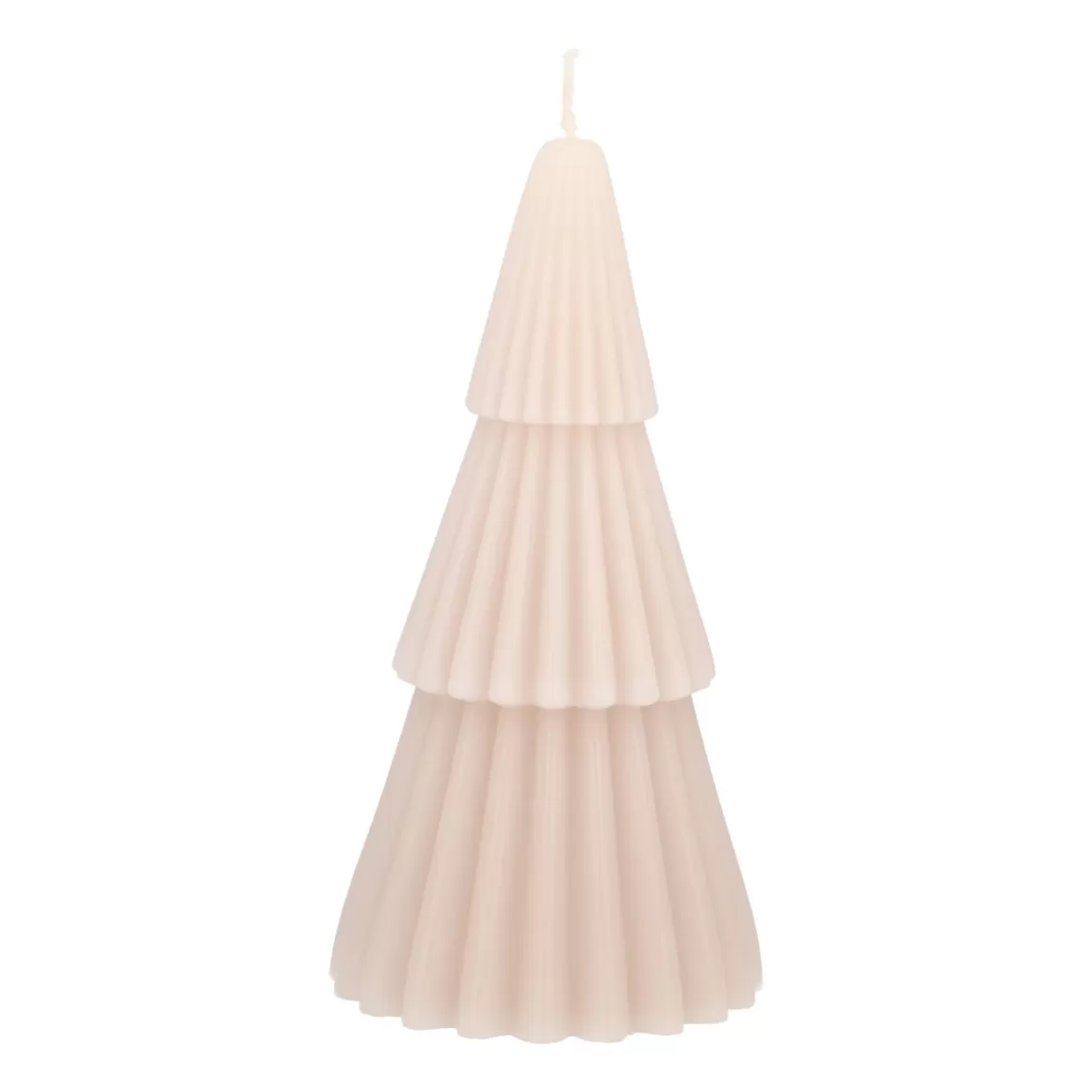 It's all about Christmas Home Accessories For Christmas | Candles-Small Layered Taupe Christmas Tree Candle