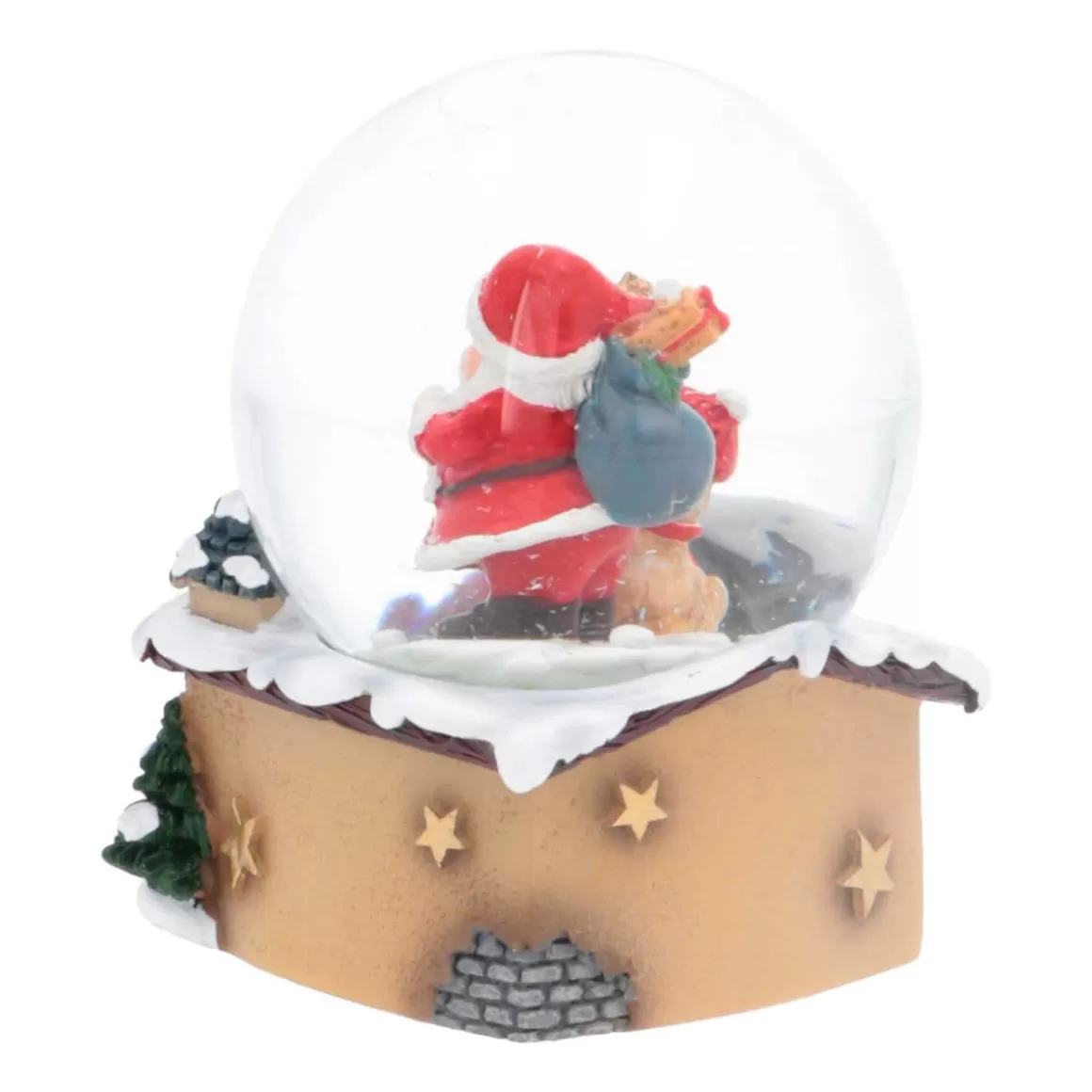 It's all about Christmas All Christmas Decorations | Snowglobes-Snow Globe With Santa And Teddy Bear | ⌀6cm | 9cm Tall