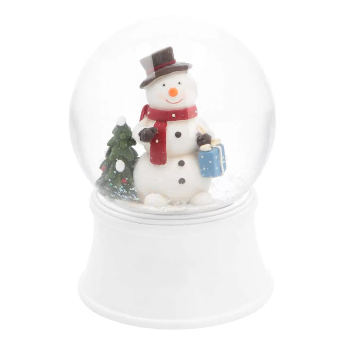 It's all about Christmas Christmas Figurines-Snow Globe With Snowman | Music | ⌀9cm | 15cm High