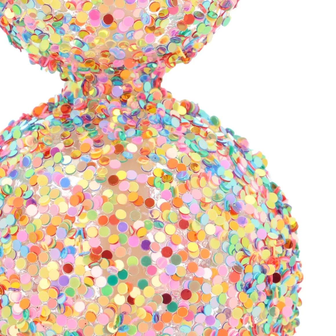 It's all about Christmas Christmastree Decorations Glass | Christmas Tree Topper-Sparkling Glass Tree Topper With Multicolor Sequins