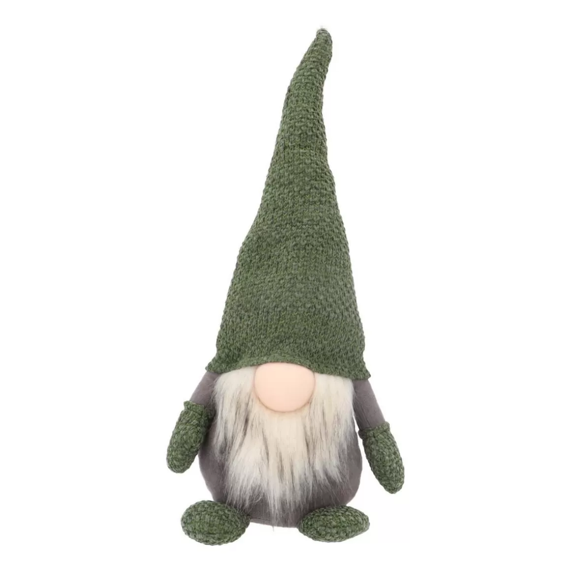 It's all about Christmas Christmas Figurines-Standing Gnome | Green | Fabric | 42 Cm