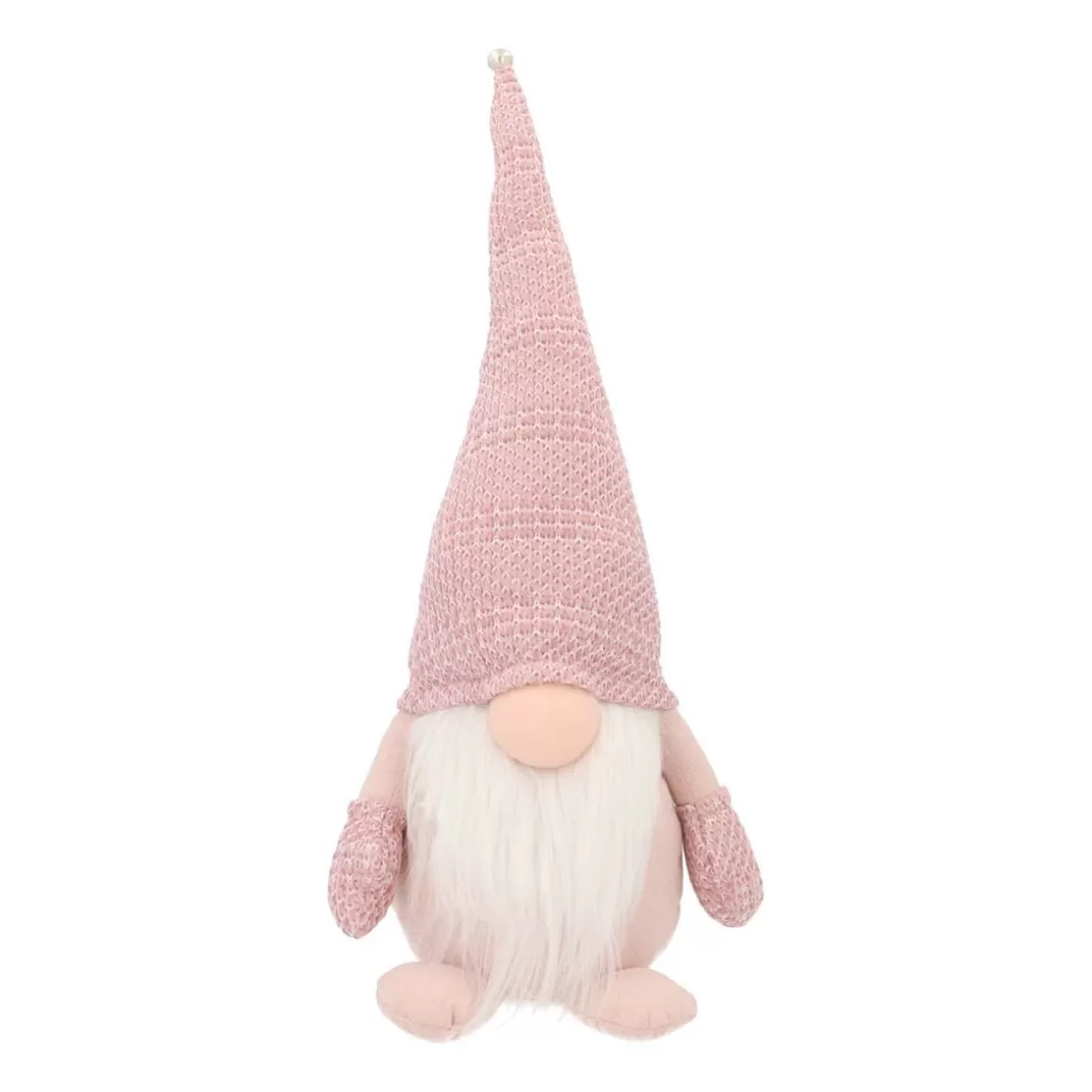 It's all about Christmas Christmas Figurines-Standing Gnome | Pink | Fabric | 42 Cm