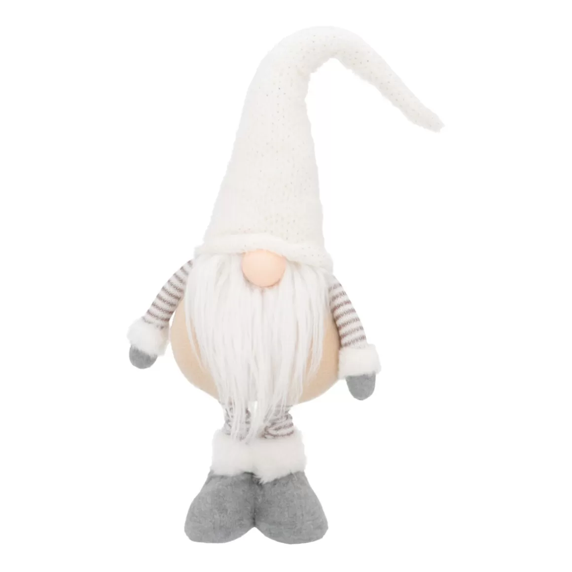 It's all about Christmas All Christmas Decorations | Christmas Figurines-Standing Gnome With Telescopic Legs 65/85cm Cream