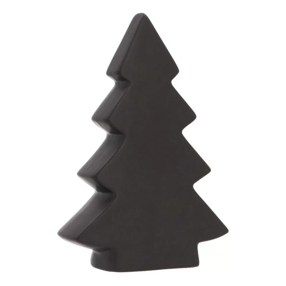 It's all about Christmas Christmas Trees | Christmas Figurines-Standing Porcelain Christmas Tree | 20 Cm | Matte Black