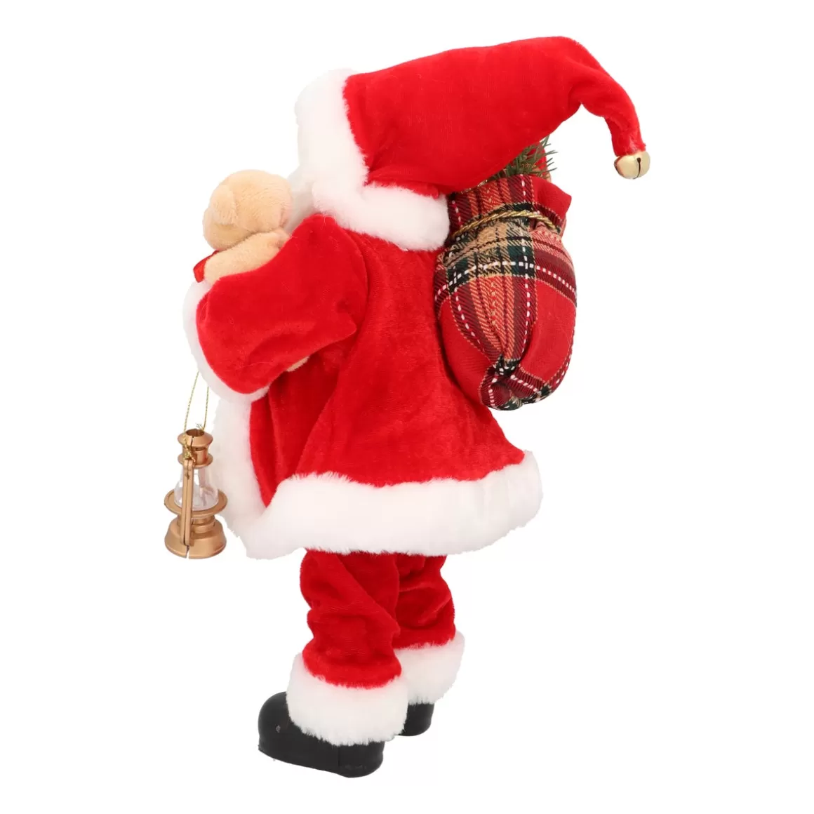 It's all about Christmas Christmas Figurines-Standing Santa Claus | Red-white | 30cm/12in | Cloth