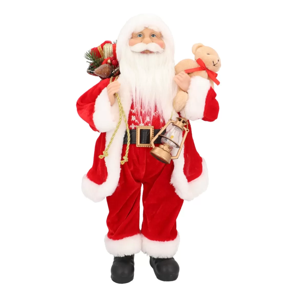 It's all about Christmas Christmas Figurines-Standing Santa Claus | Red-white | 45cm/18in | Cloth