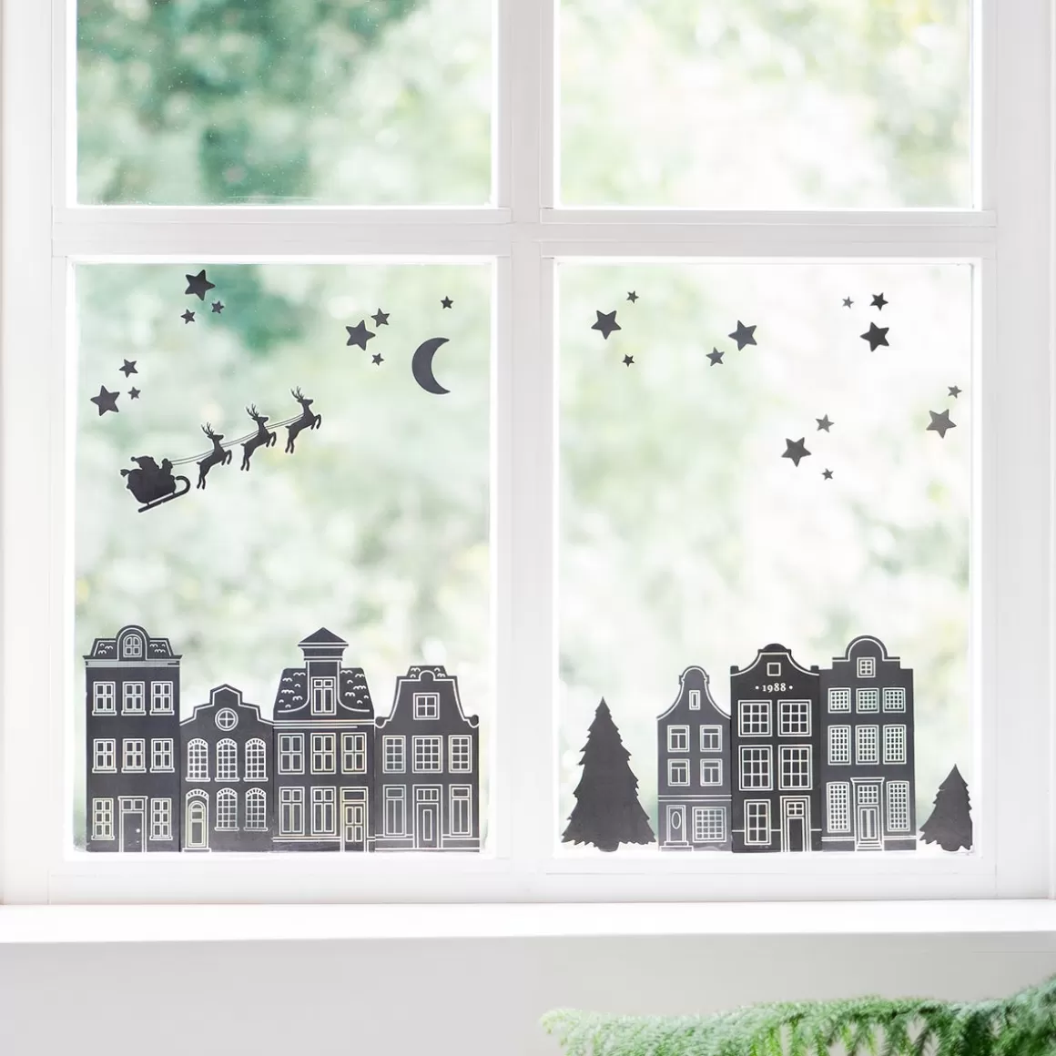 It's all about Christmas Window Stickers-Static White Window Stickers (sheet)