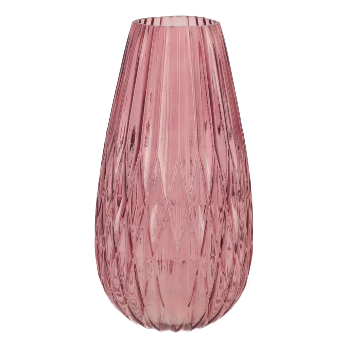 It's all about Christmas Home Accessories For Christmas-Stylish Glass Vase | Pink | 36x20 Cm