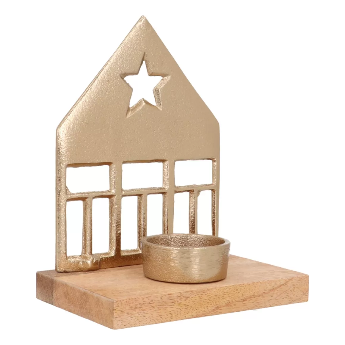 It's all about Christmas Home Accessories For Christmas | Candles-Stylish Gold House With Tealight Holder