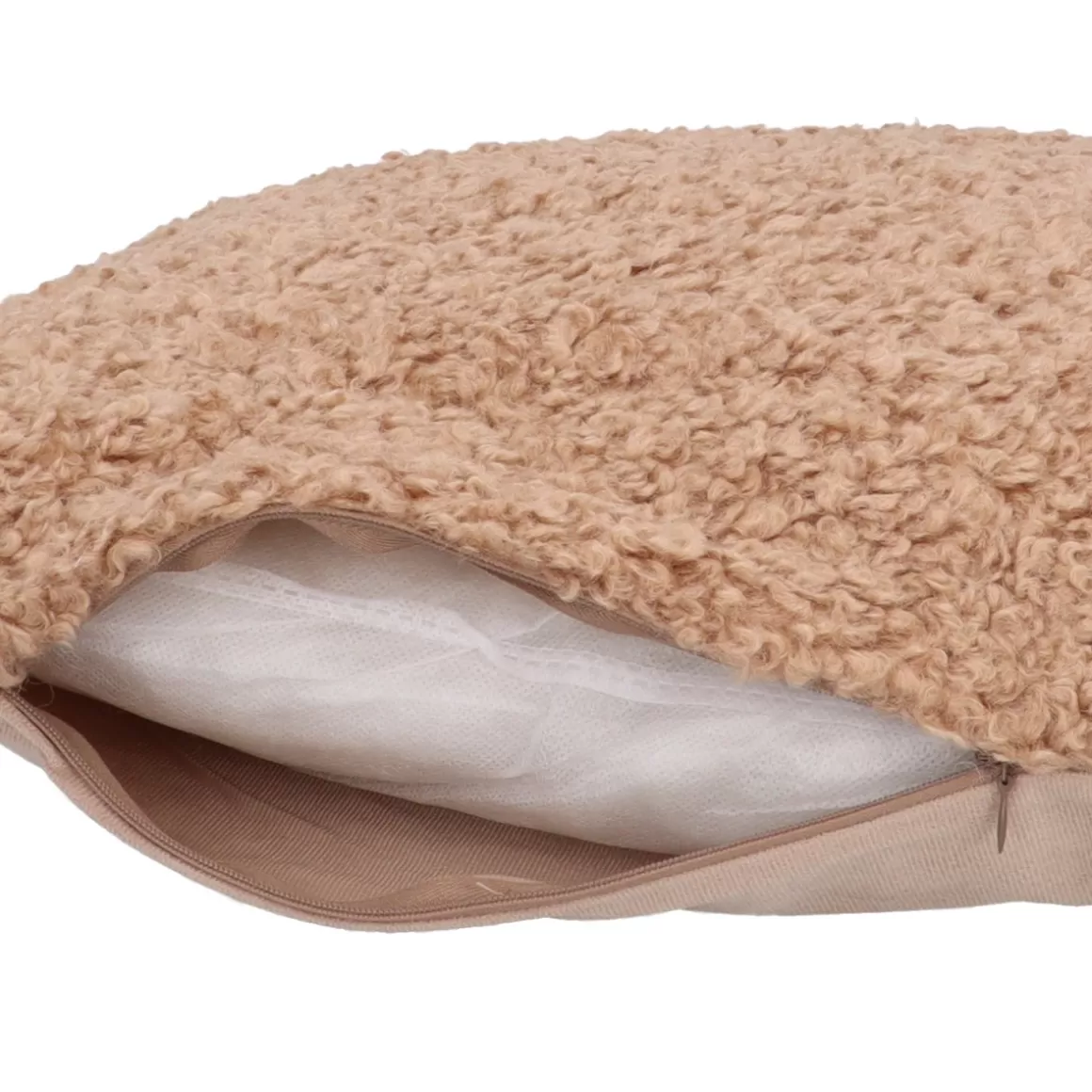 It's all about Christmas Home Accessories For Christmas-Stylish Sand-colored Teddy Throw Pillow