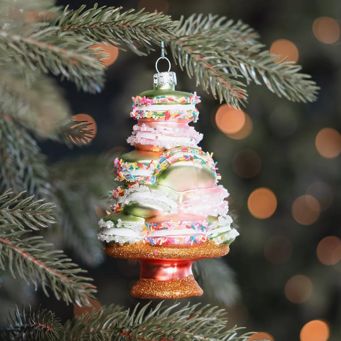 It's all about Christmas Christmastree Decorations Glass | Christmas Ornaments-Tasty Macaron Ornament In Pastel Colors