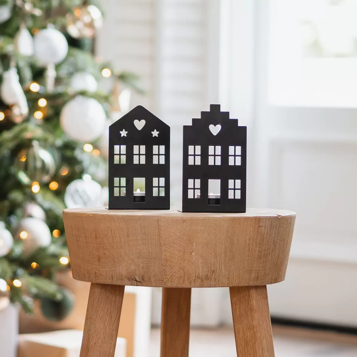 It's all about Christmas Home Accessories For Christmas | Candles-Tealight Holder Black Canal House