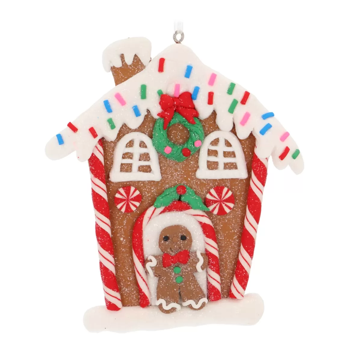 It's all about Christmas Christmas Ornaments-Traditional Colored Gingerbread House Ornament