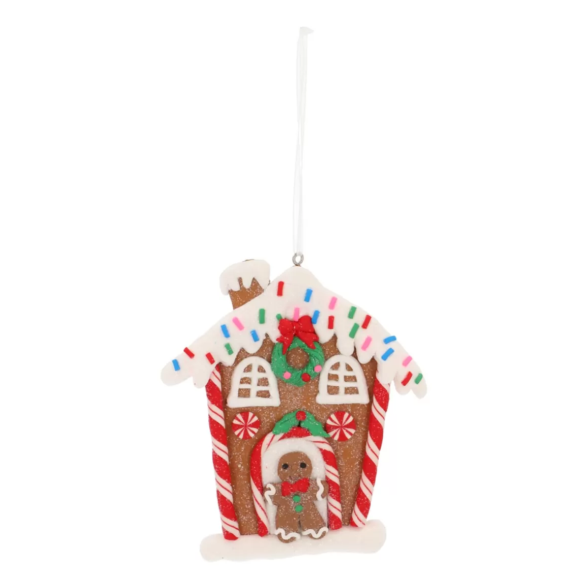 It's all about Christmas Christmas Ornaments-Traditional Colored Gingerbread House Ornament