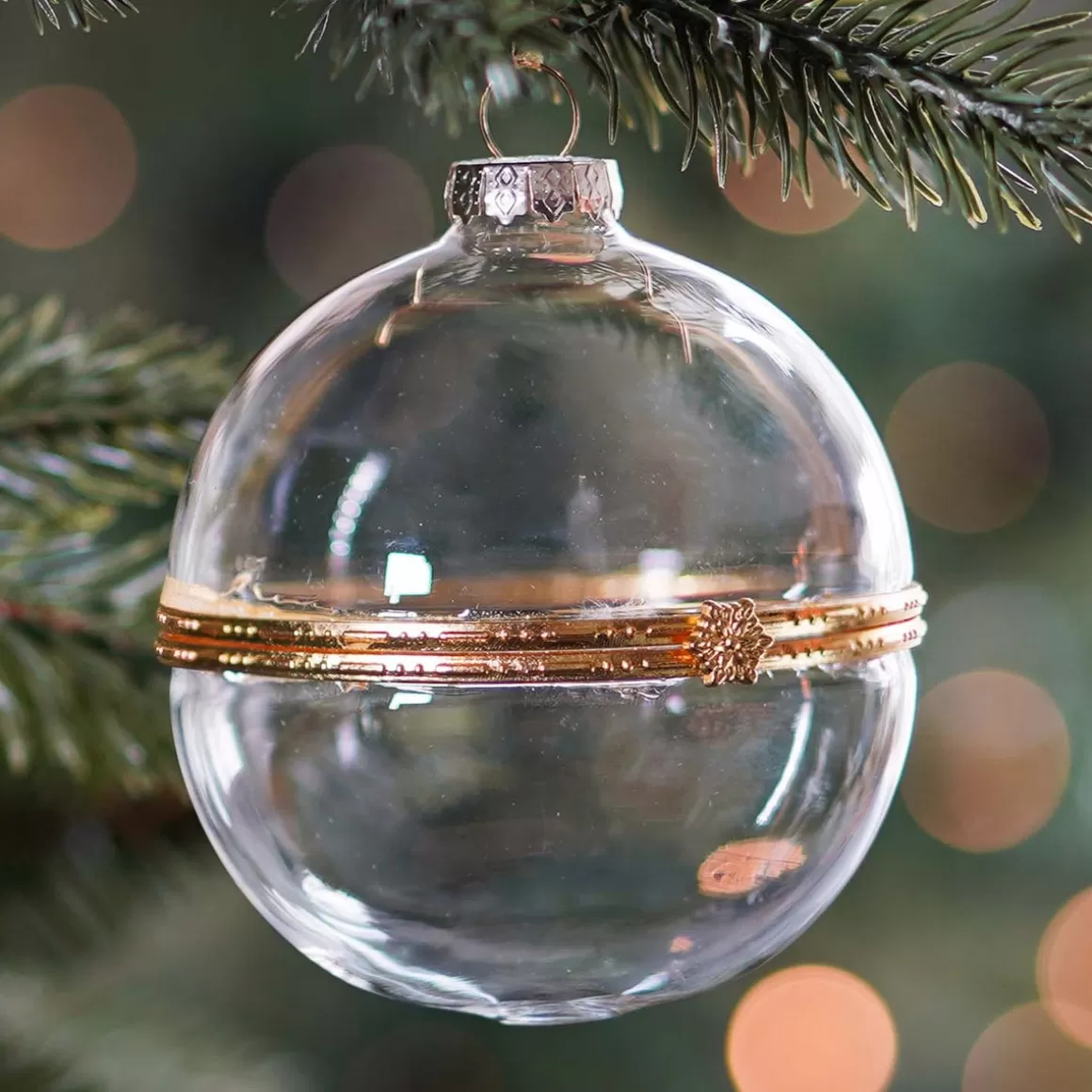 It's all about Christmas Diy Baubles | Christmas Baubles By Colour-Transparent Fillable Christmas Bauble Made Of Glass 8 Cm Gold